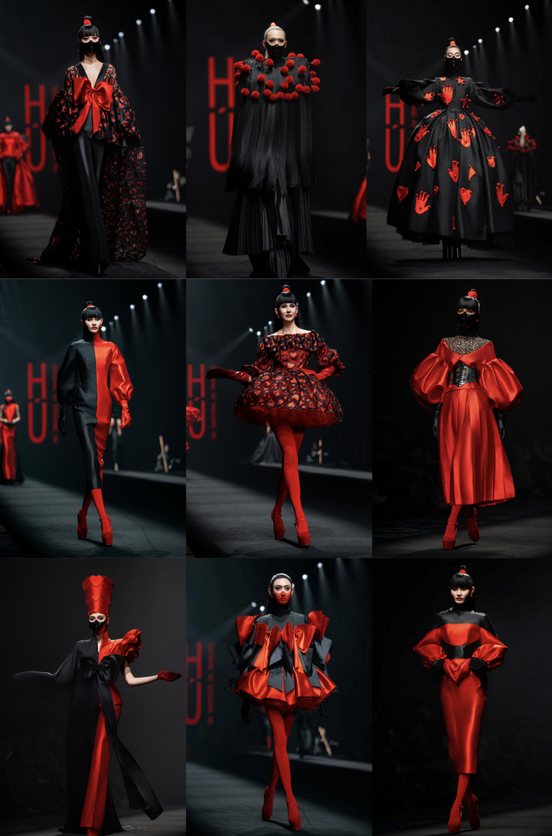 Hu Sheguang debuts new haute couture collection in Beijing