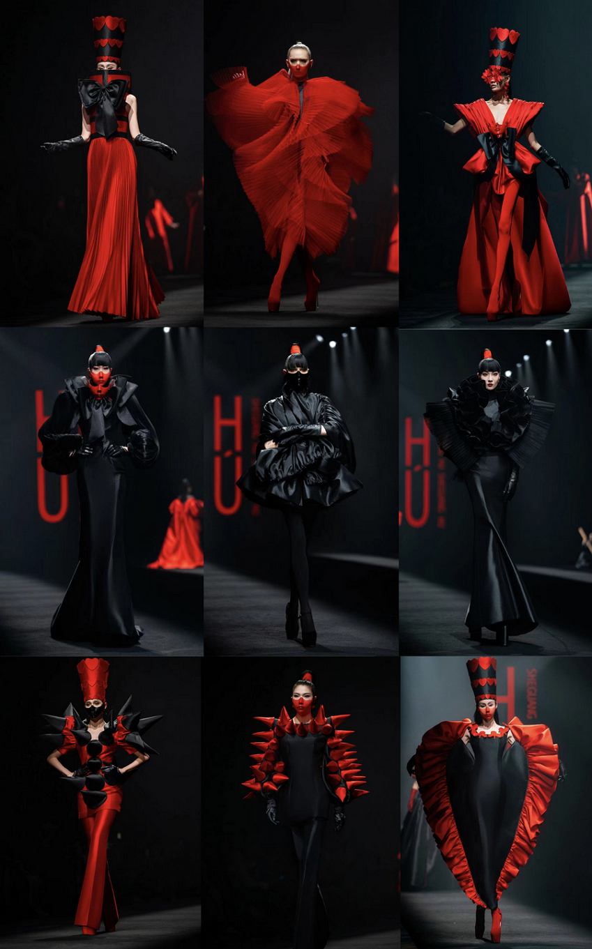 Hu Sheguang debuts new haute couture collection in Beijing