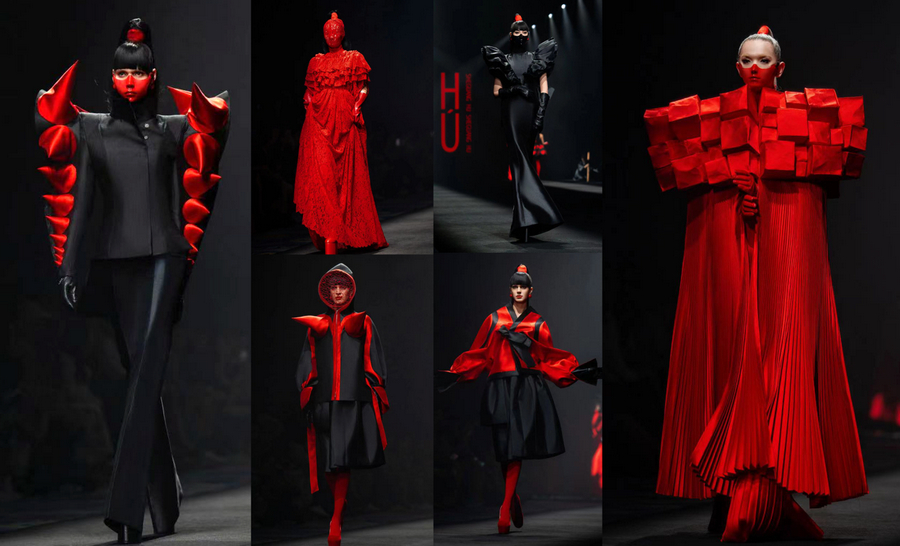 Hu Sheguang debuts new haute couture collection in Beijing